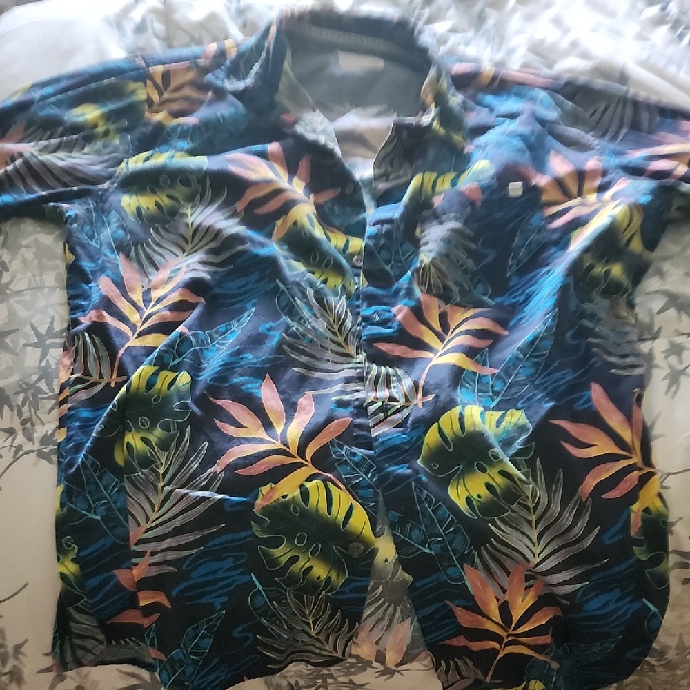 Tropical Print Men's Shirt